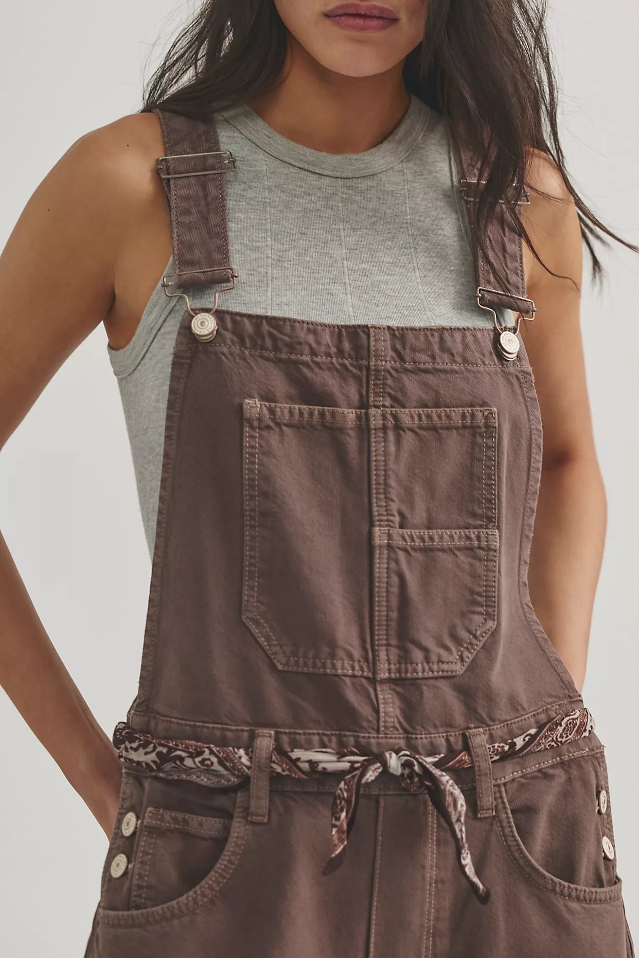 Free People - We The Free Good Luck Barrel Overalls