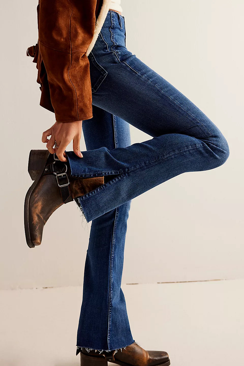 Level Up Slit Flare Jean - we the free
