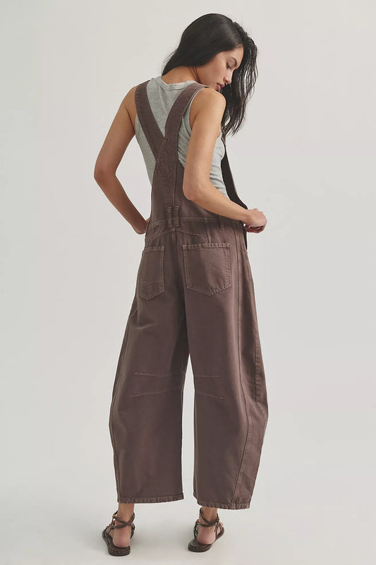 Free People - We The Free Good Luck Barrel Overalls