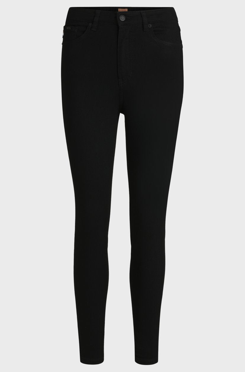 SLIM-FIT JEANS IN STAY-BLACK POWER-STRETCH DENIM - BOSS