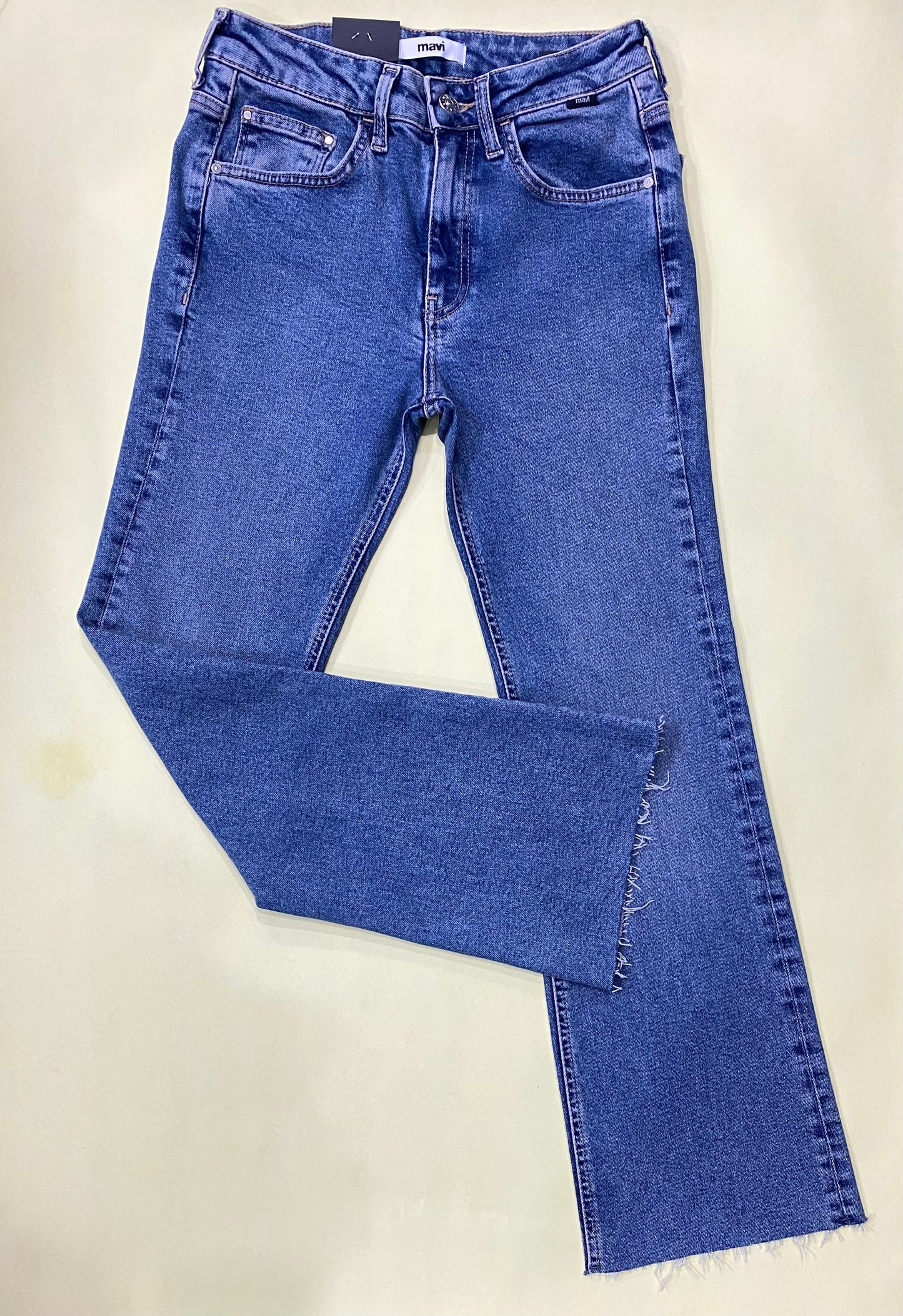 Maria Flare Jeans Mid Rise | Mid Brushed Flex Bright Blue - Mavi