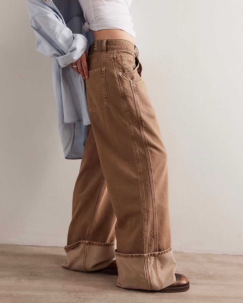 Final Countdown Cuffed Low-Rise leans - we the free