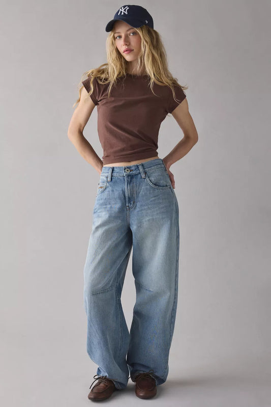 BDG Logan Buckle Baggy Barrel Jeans