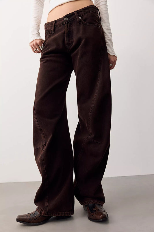 Free People - We The Free Fable Low-Rise Twisted Bowed Jeans