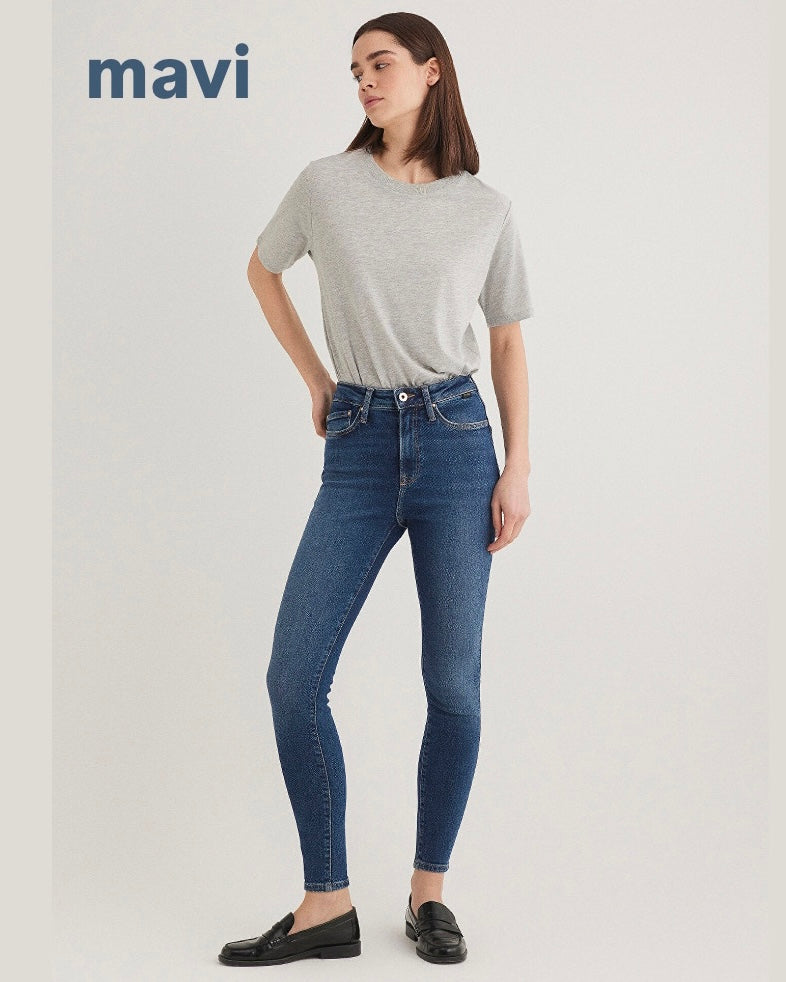 Serenay Dark Gold Shape Super Skinny Jean Pants - Mavi