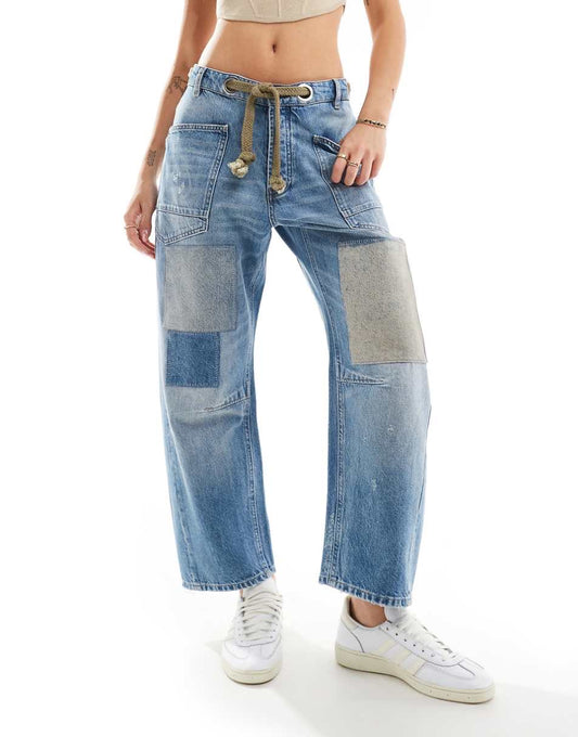 Moxie Pull-On Barrel Jeans- Night Hawk- We The Free