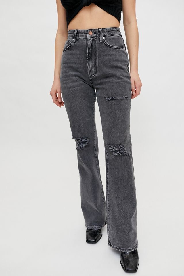 High-Waisted Comfort Stretch Flare Jean - BDG