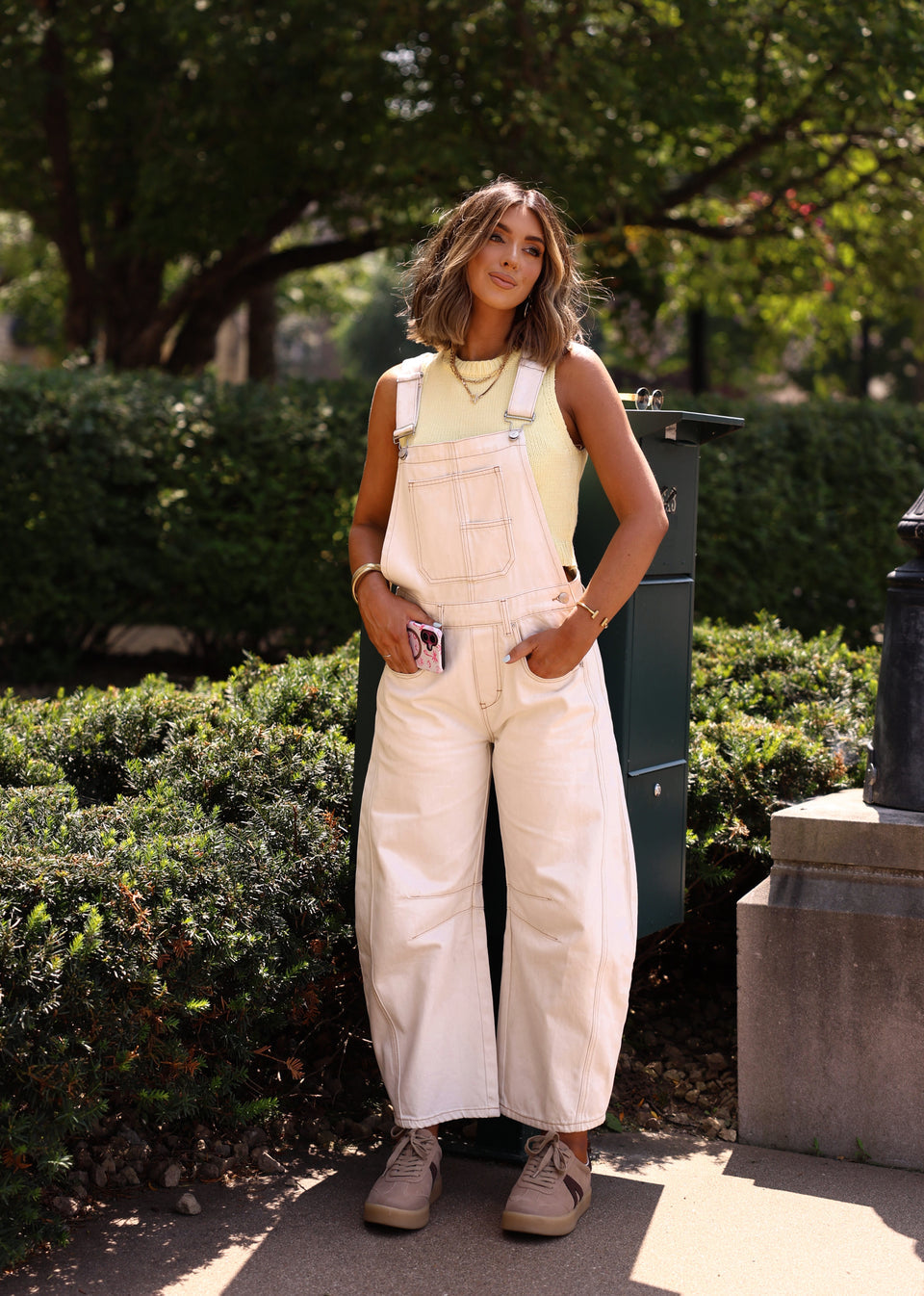 Free People - We The Free Good Luck Barrel Overalls