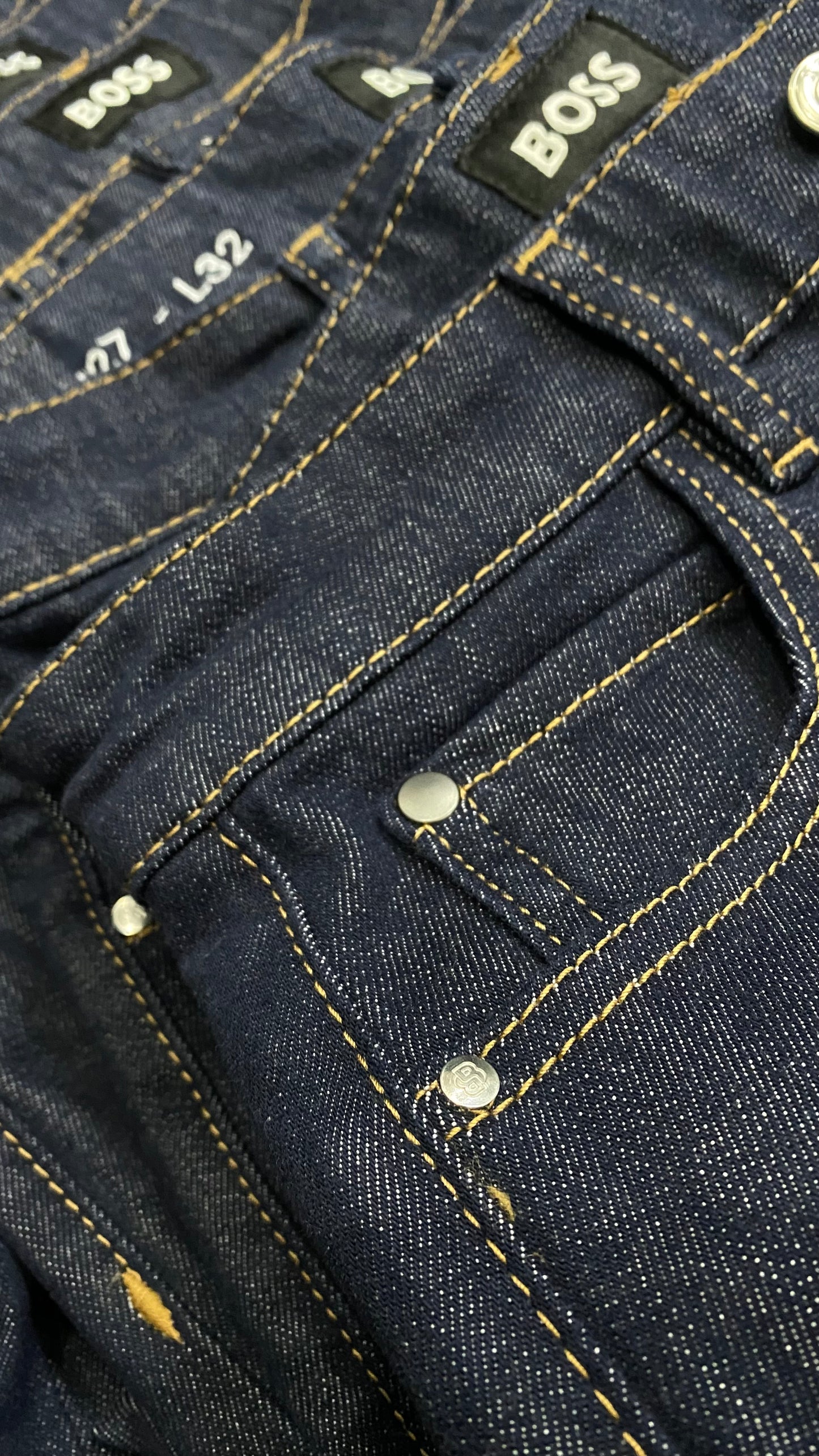 SLIM-FIT JEANS IN STAY INDIGO STRETCH DENIM - BOSS Orange