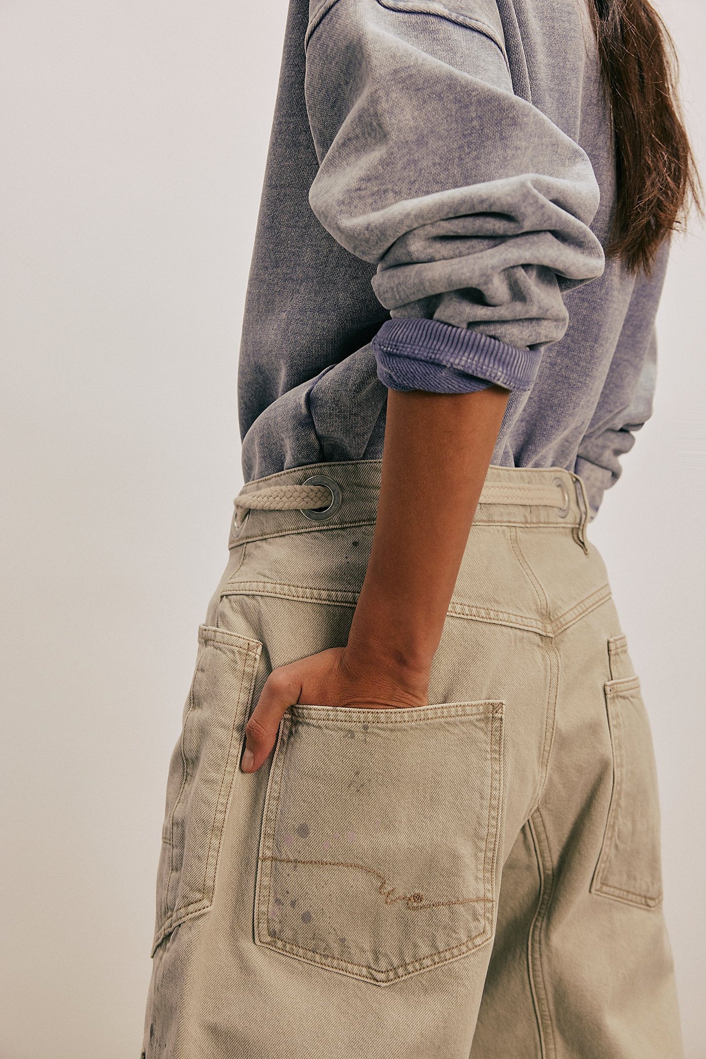 Moxie Pull-On Barrel Jeans- Night Hawk- We The Free