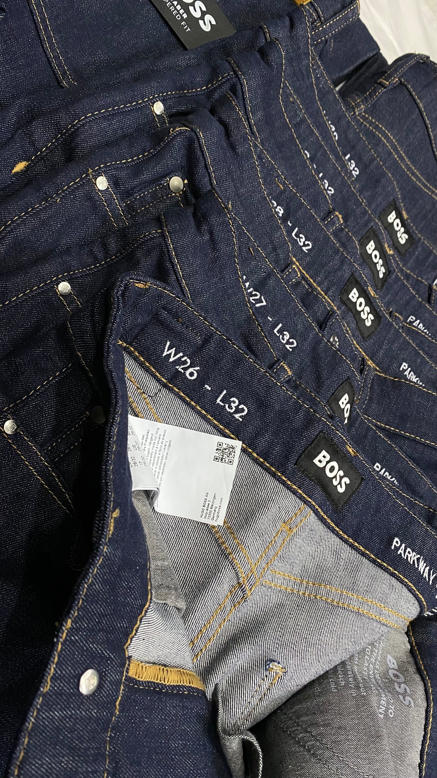 SLIM-FIT JEANS IN STAY INDIGO STRETCH DENIM - BOSS Orange