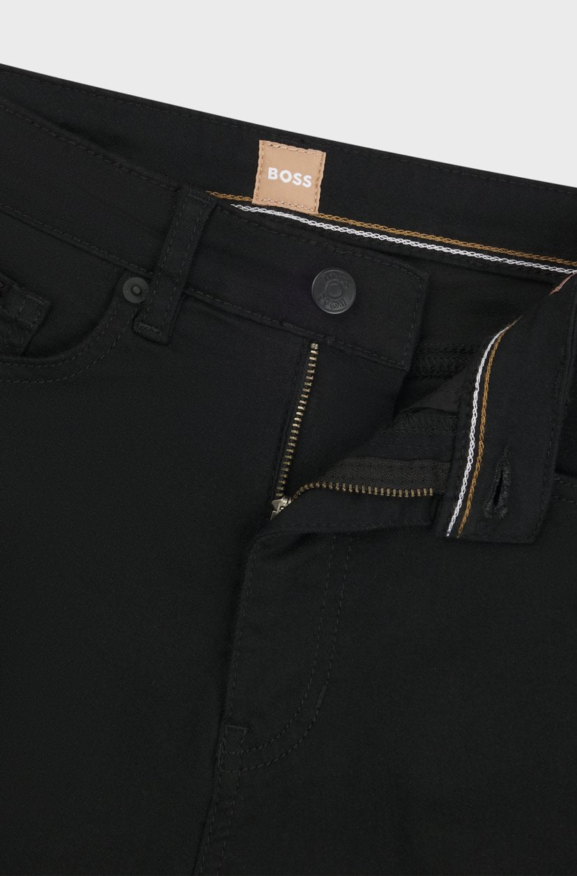 SLIM-FIT JEANS IN STAY-BLACK POWER-STRETCH DENIM - BOSS