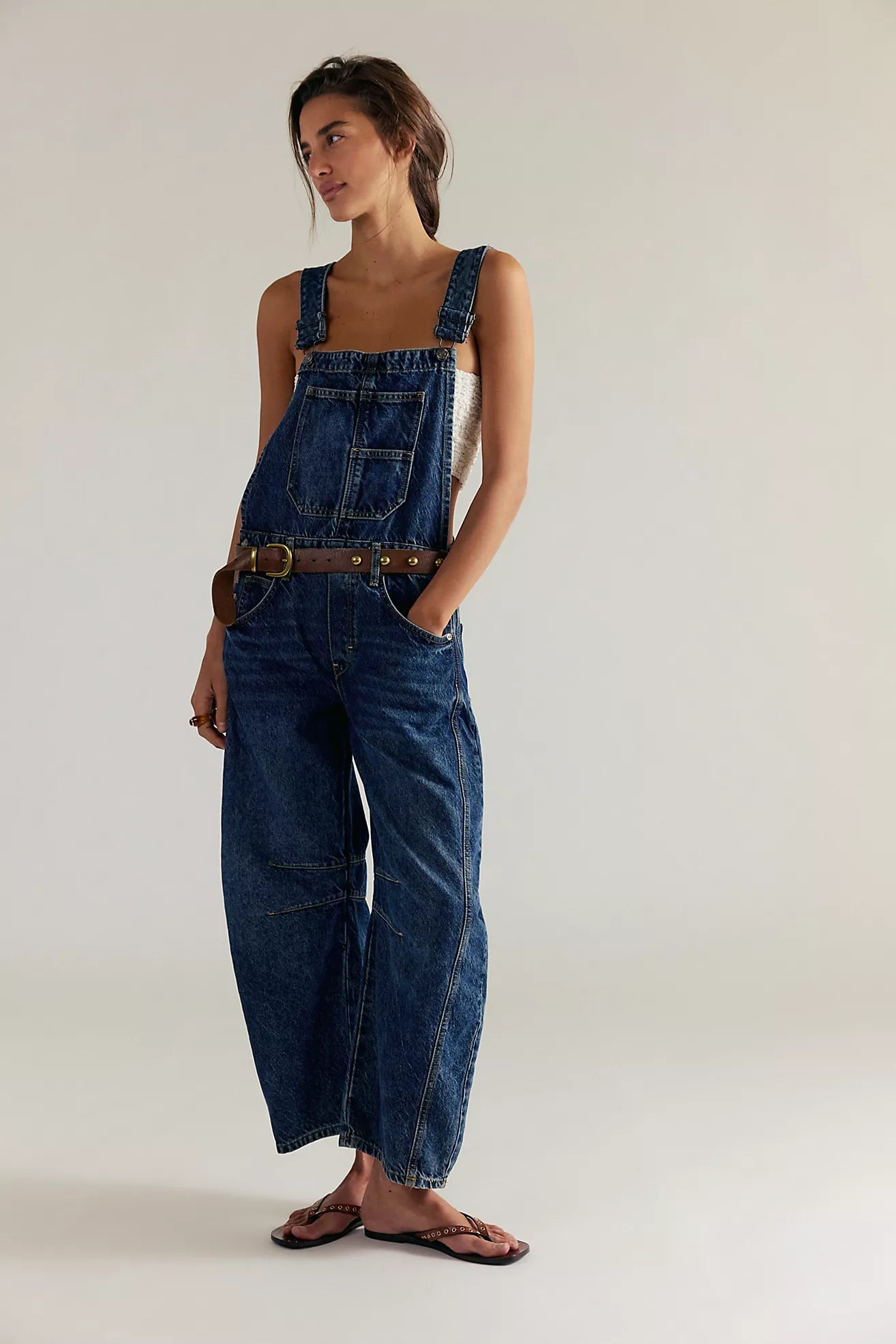Free People - We The Free Good Luck Barrel Overalls