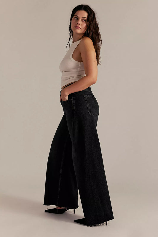 Free People - Alter Ego Wide-Leg Twisted Jeans-We The Free