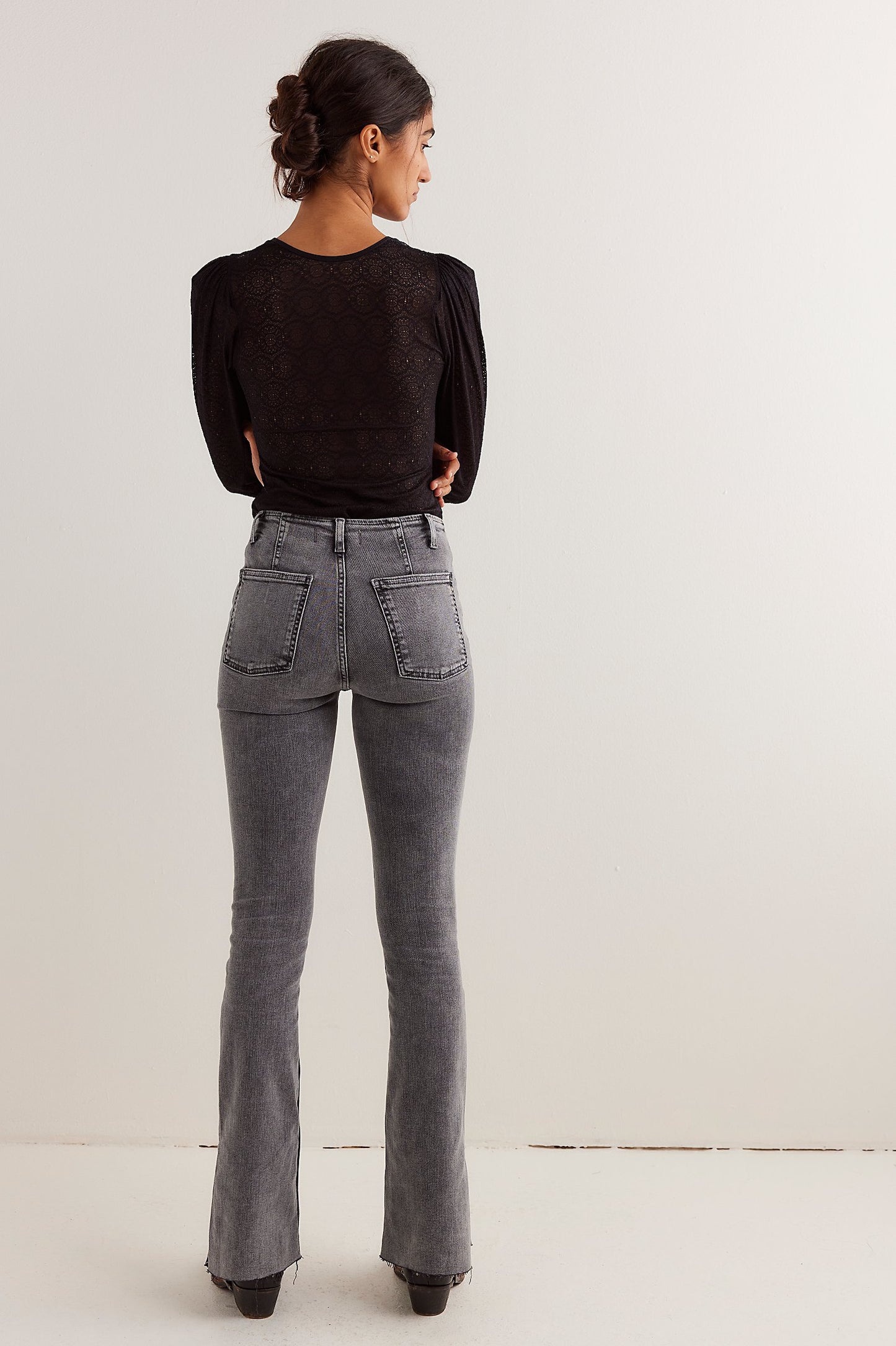 Level Up Slit Flare Jean - we the free