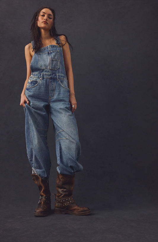 Free People - We The Free Good Luck Barrel Overalls
