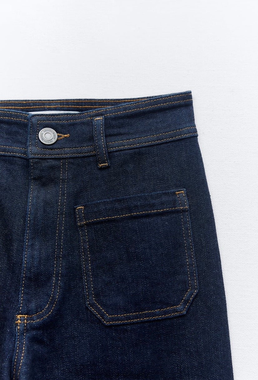 ZW COLLECTION WIDE-LEG HIGH-WAIST JEANS - ZARA