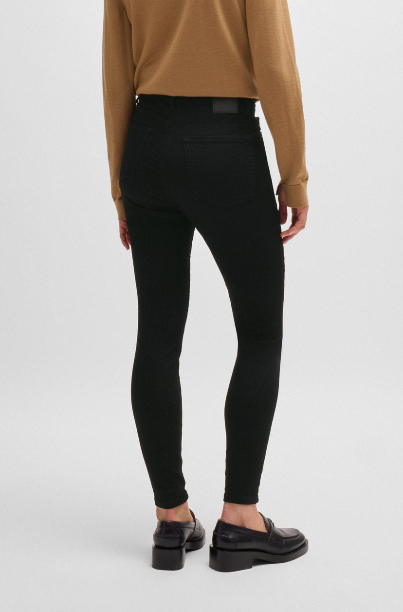 SLIM-FIT JEANS IN STAY-BLACK POWER-STRETCH DENIM - BOSS