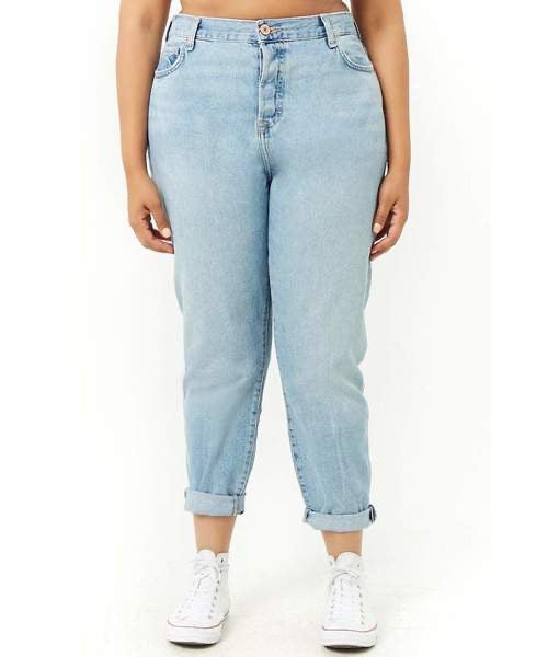 Plus Size Mom Jeans - Forever21