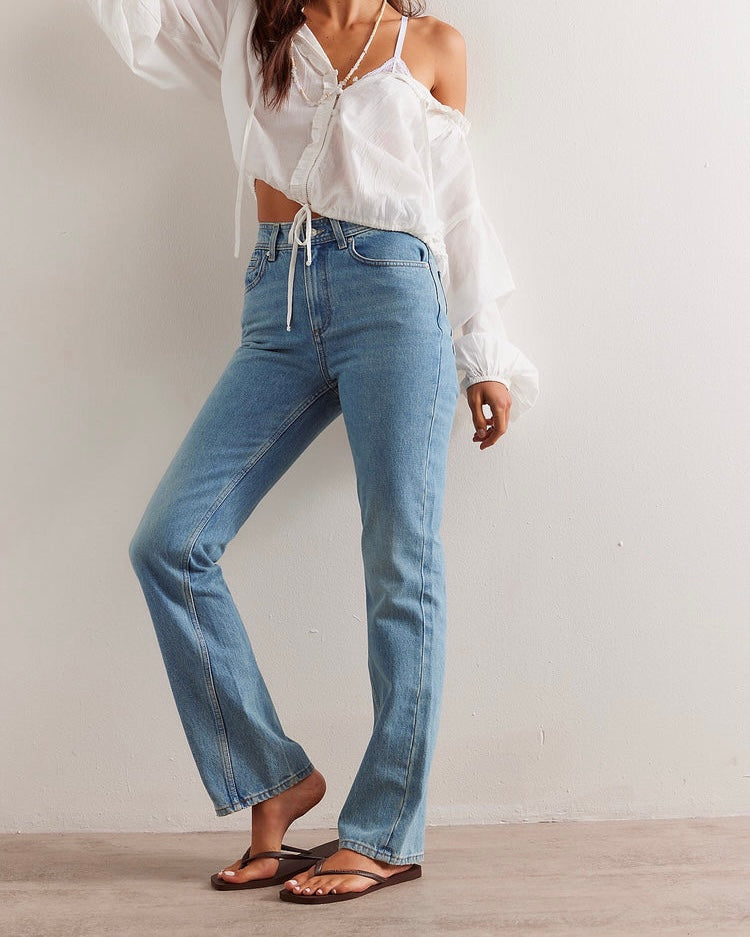XENA SLIM STRAIGHT JEANS - we the free