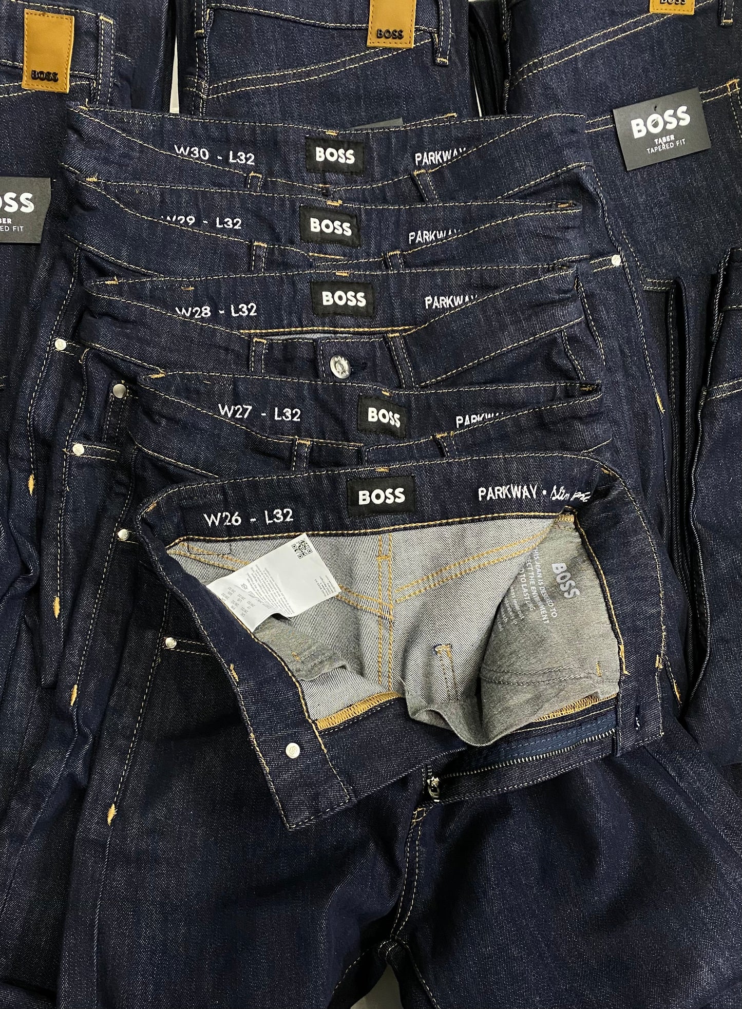 SLIM-FIT JEANS IN STAY INDIGO STRETCH DENIM - BOSS Orange