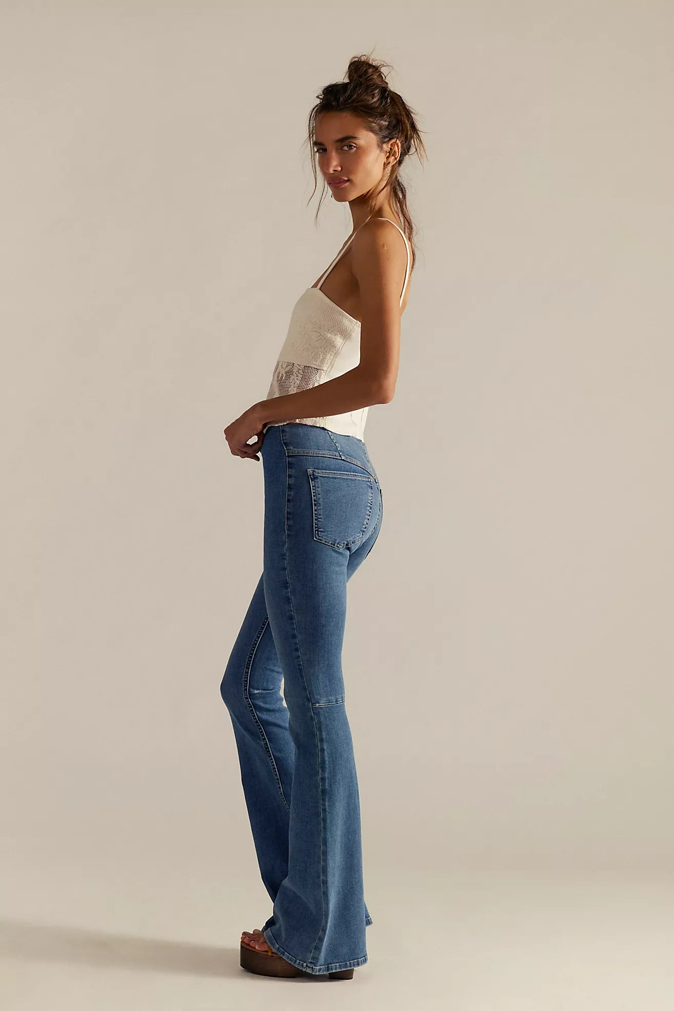 Free people - We The Free Penny Pull-On Flare Jeans