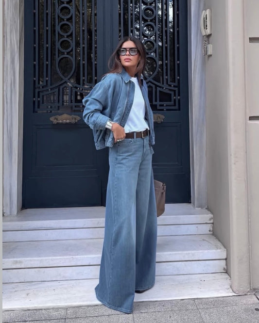 ZW COLLECTION HIGH RISE WIDE LEG JEANS