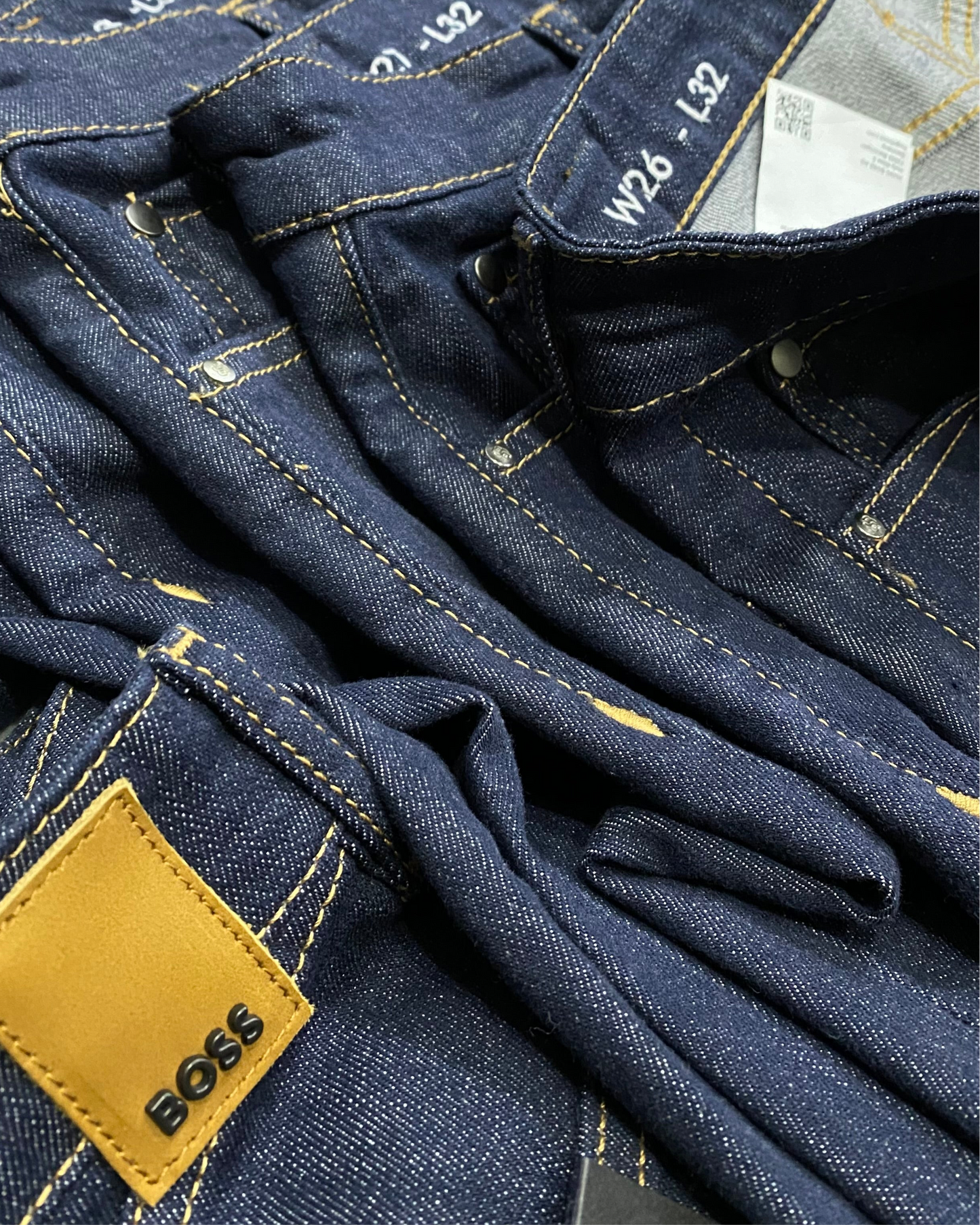 SLIM-FIT JEANS IN STAY INDIGO STRETCH DENIM - BOSS Orange