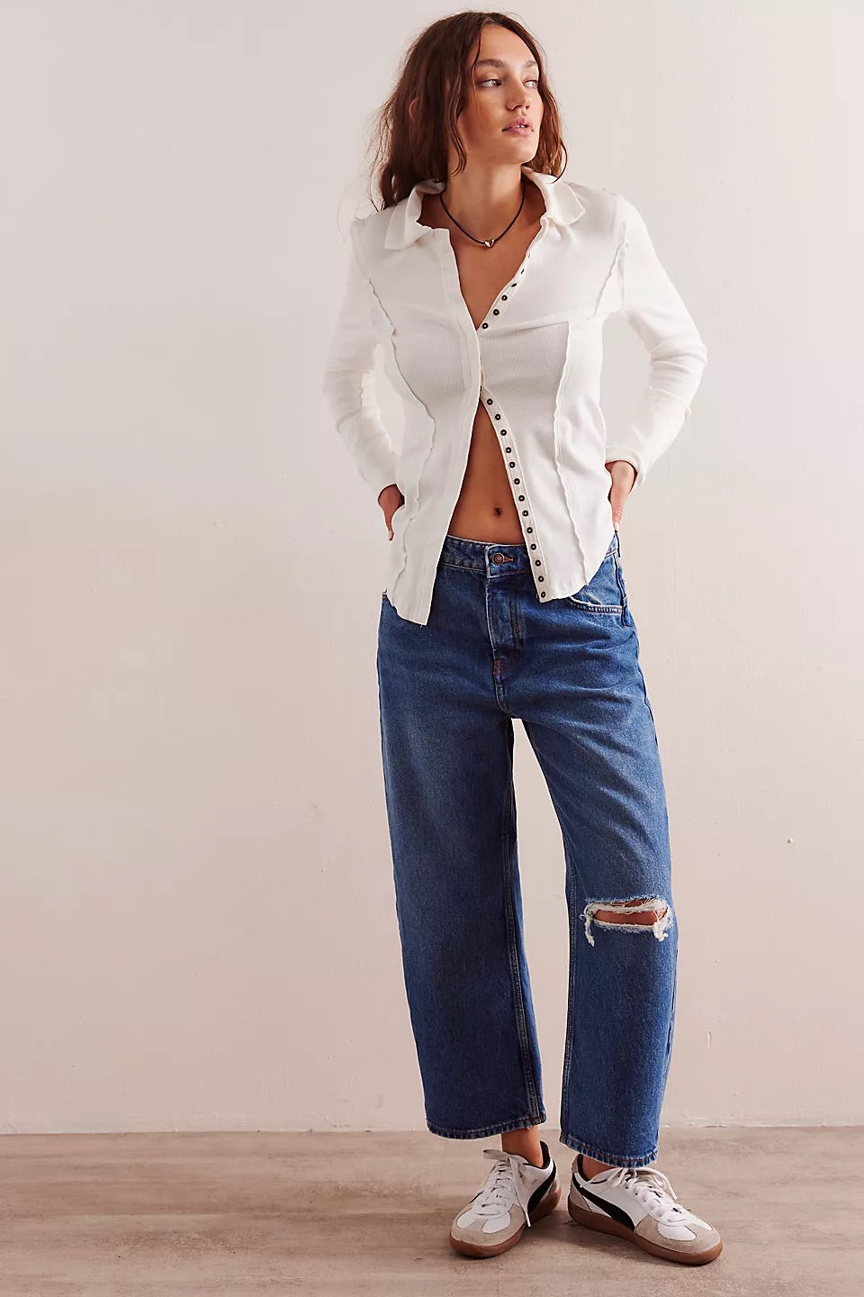 Deep Trance Dropped Boyfriend Jeans - we the free