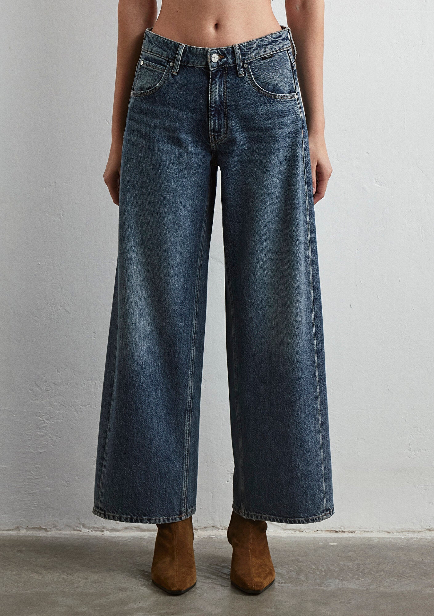 Siena Mid Used Denim Jean Pants - Mavi