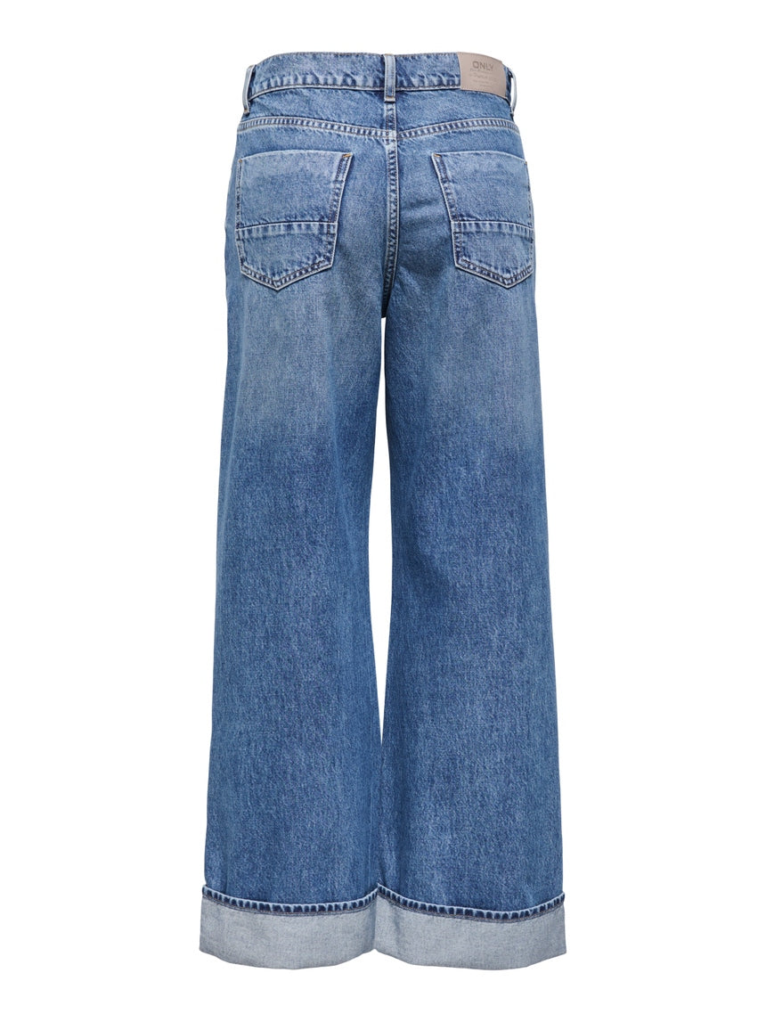 ONLHOPE HIGH WAIST WIDE LEG FIT JEANS - ONLY