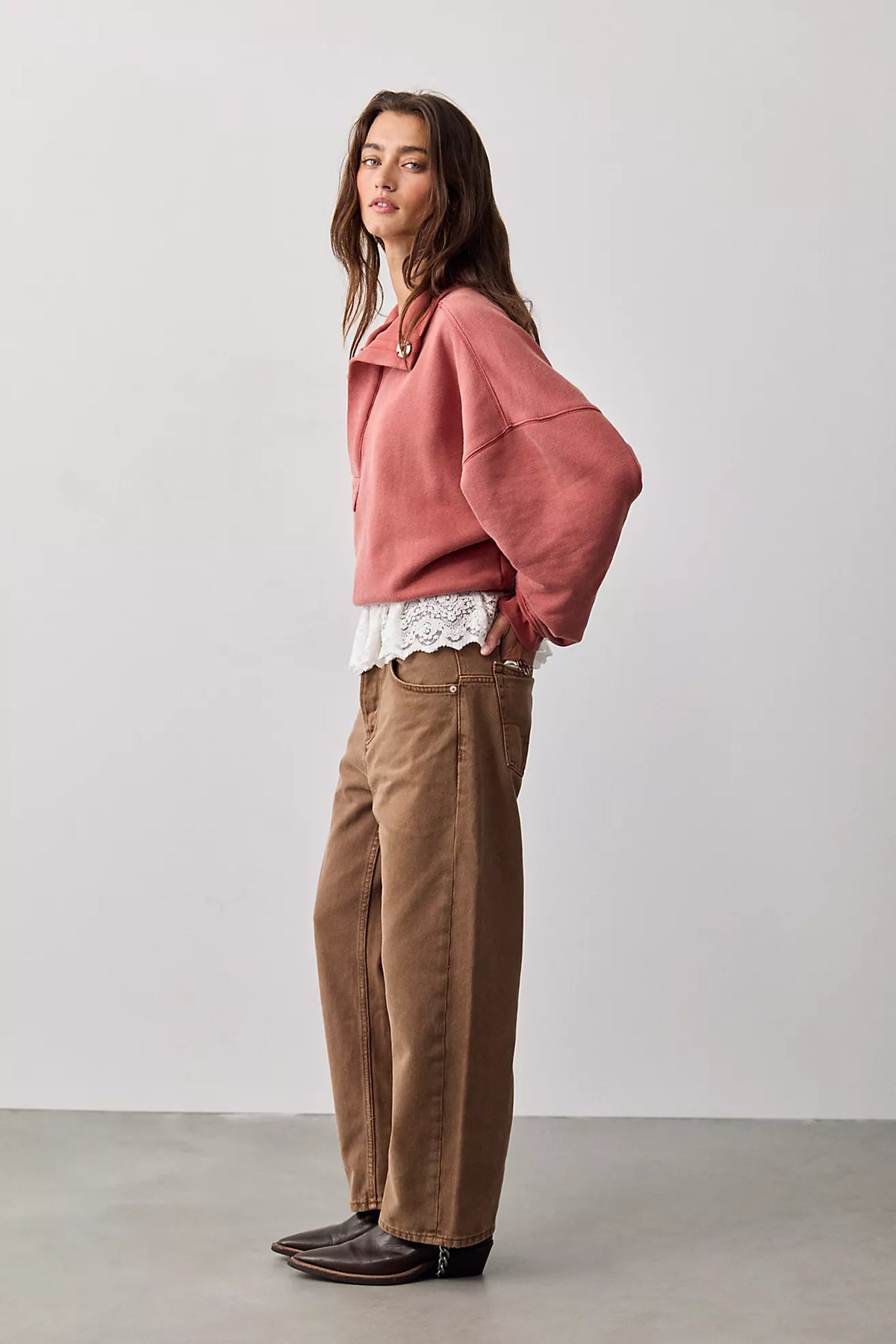 Free People - Deep Trance Dropped Boyfriend Jeans - we the free