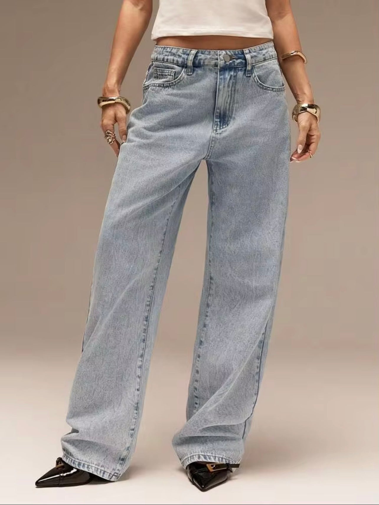 forever 21 - pinch waist 90s loose fit jeans
