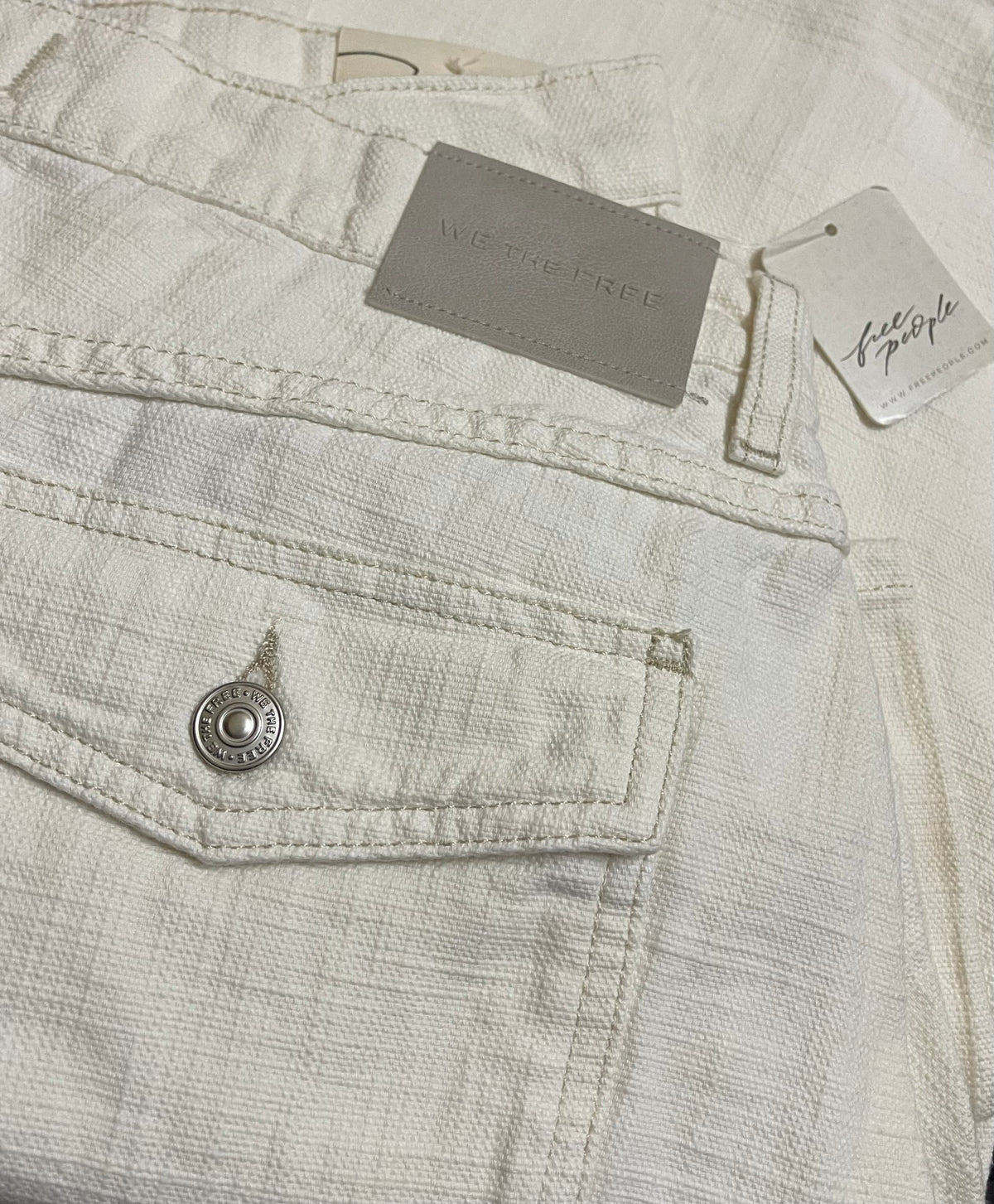 Free People - Highland Low-Rise Twisted Bowed Jeans - We The Free
