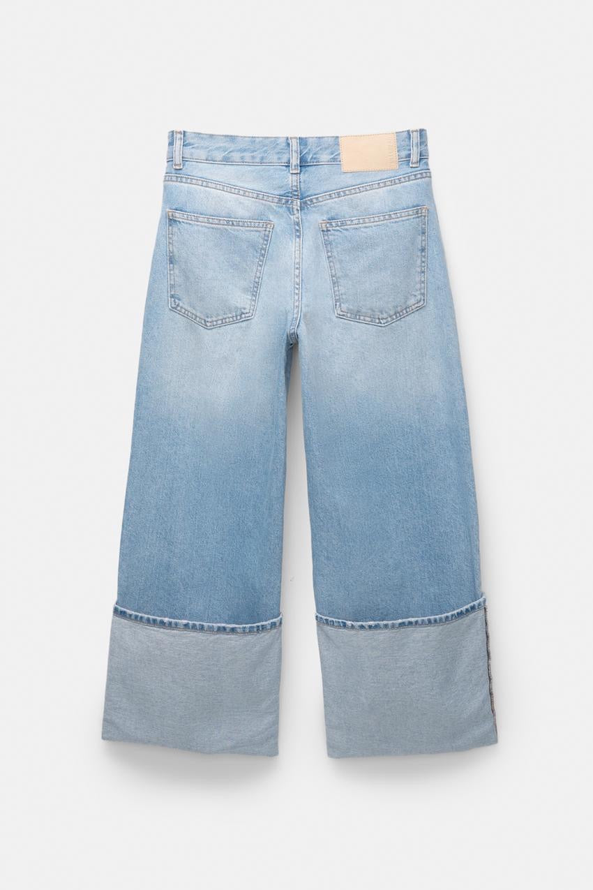 Baggy jeans with turn-up hems - PULL&BEAR