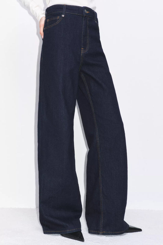 ZW COLLECTION WIDE-LEG HIGH-WAIST JEANS - ZARA
