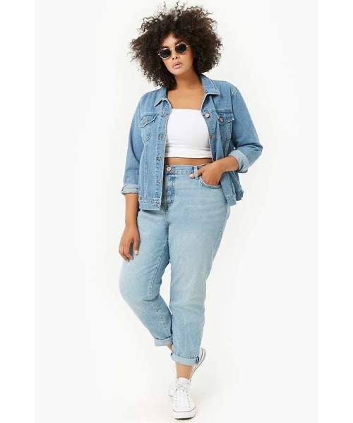 Plus Size Mom Jeans - Forever21