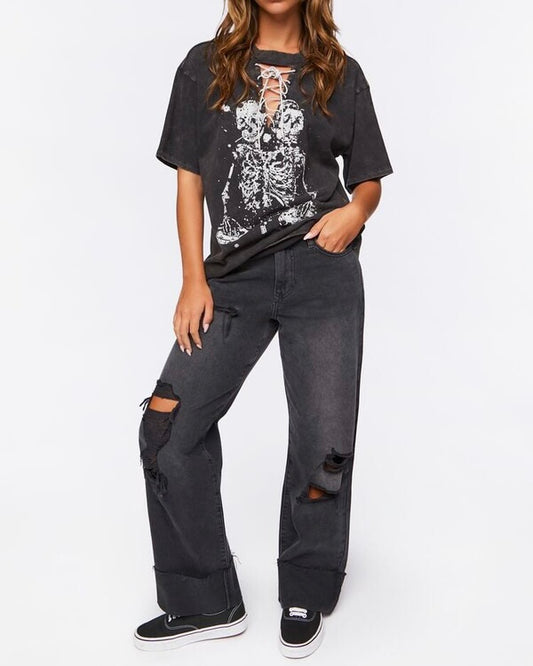 Mid Rise Straight Jeans - Forever21