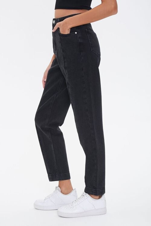 Straight-Leg Ankle Jeans - Forever21
