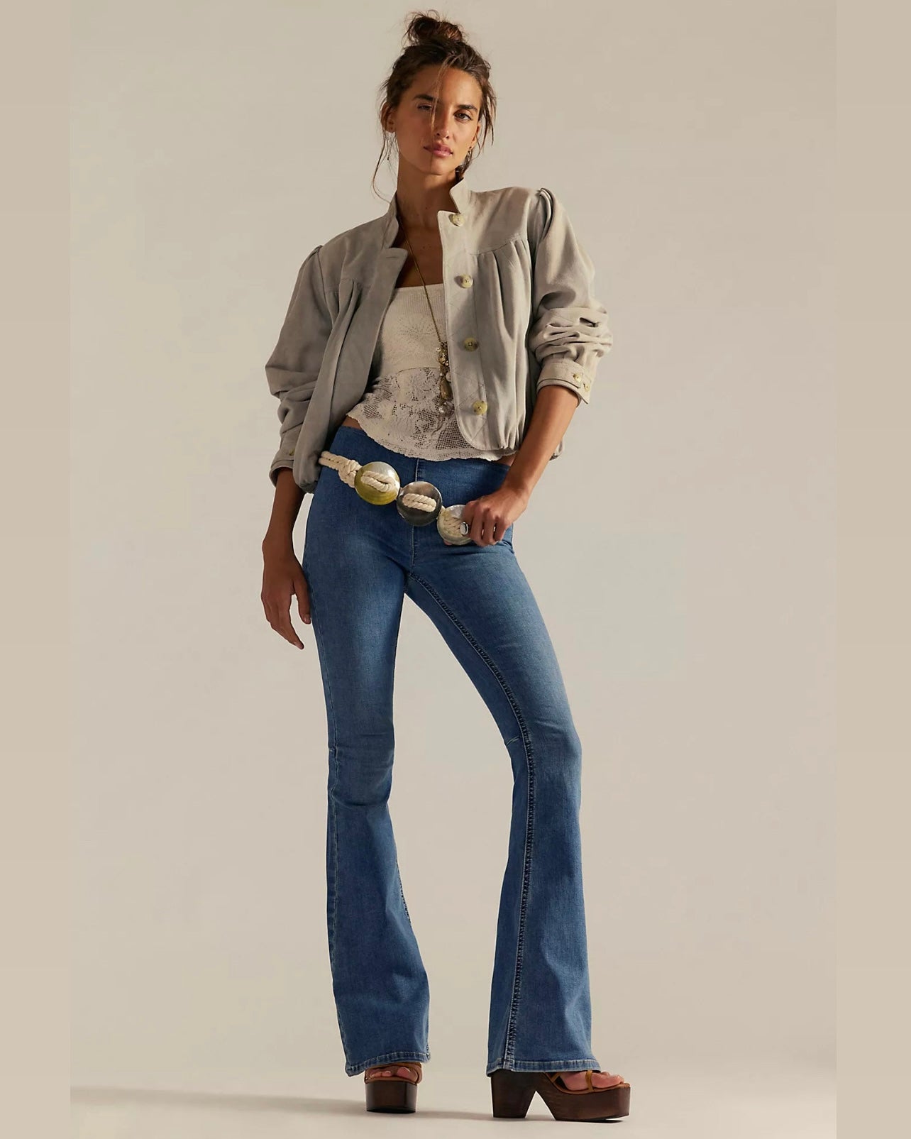 Free people - We The Free Penny Pull-On Flare Jeans