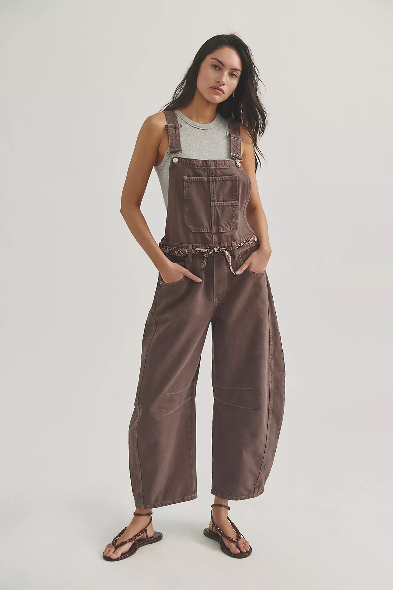 Free People - We The Free Good Luck Barrel Overalls