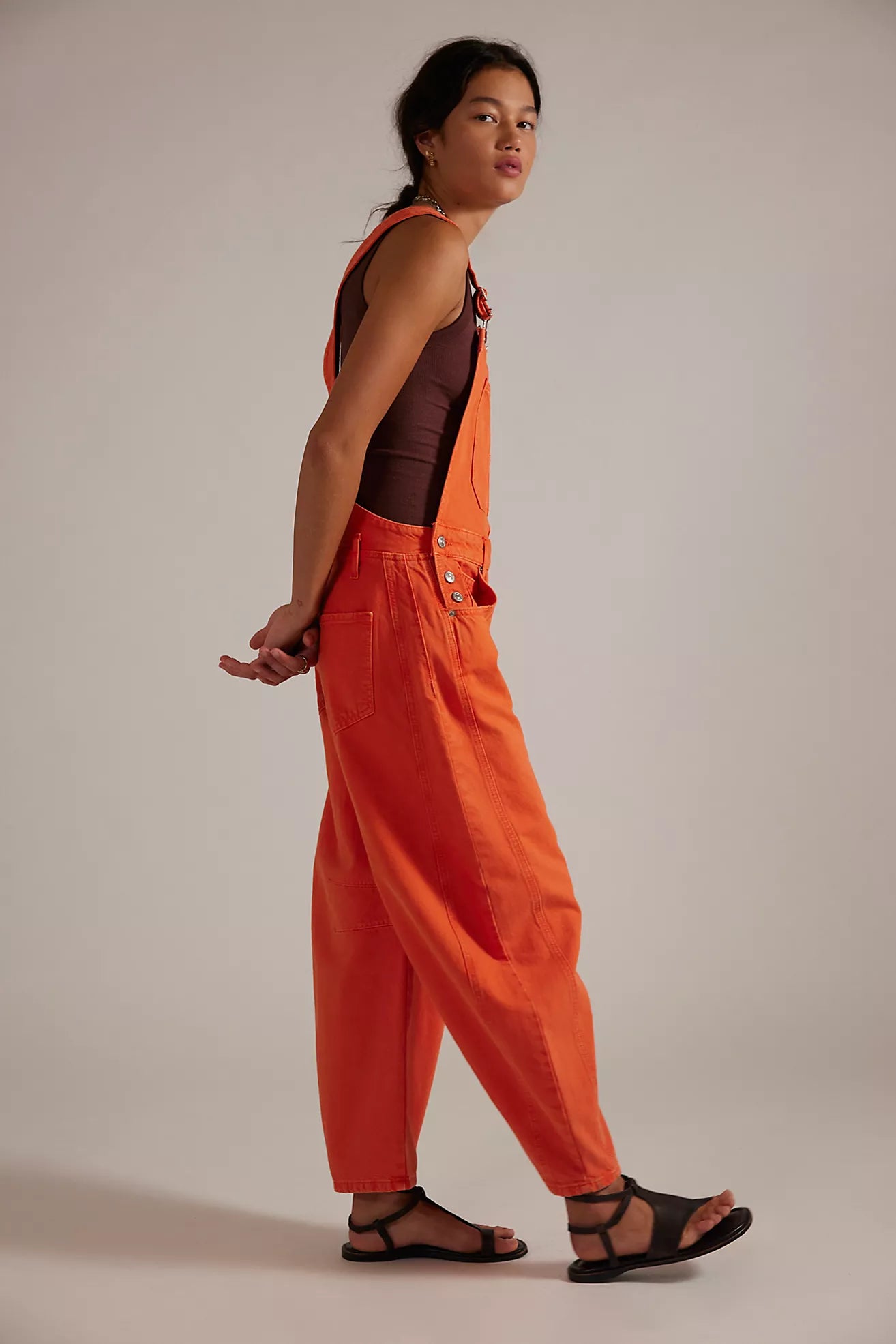 Free People - We The Free Good Luck Barrel Overalls