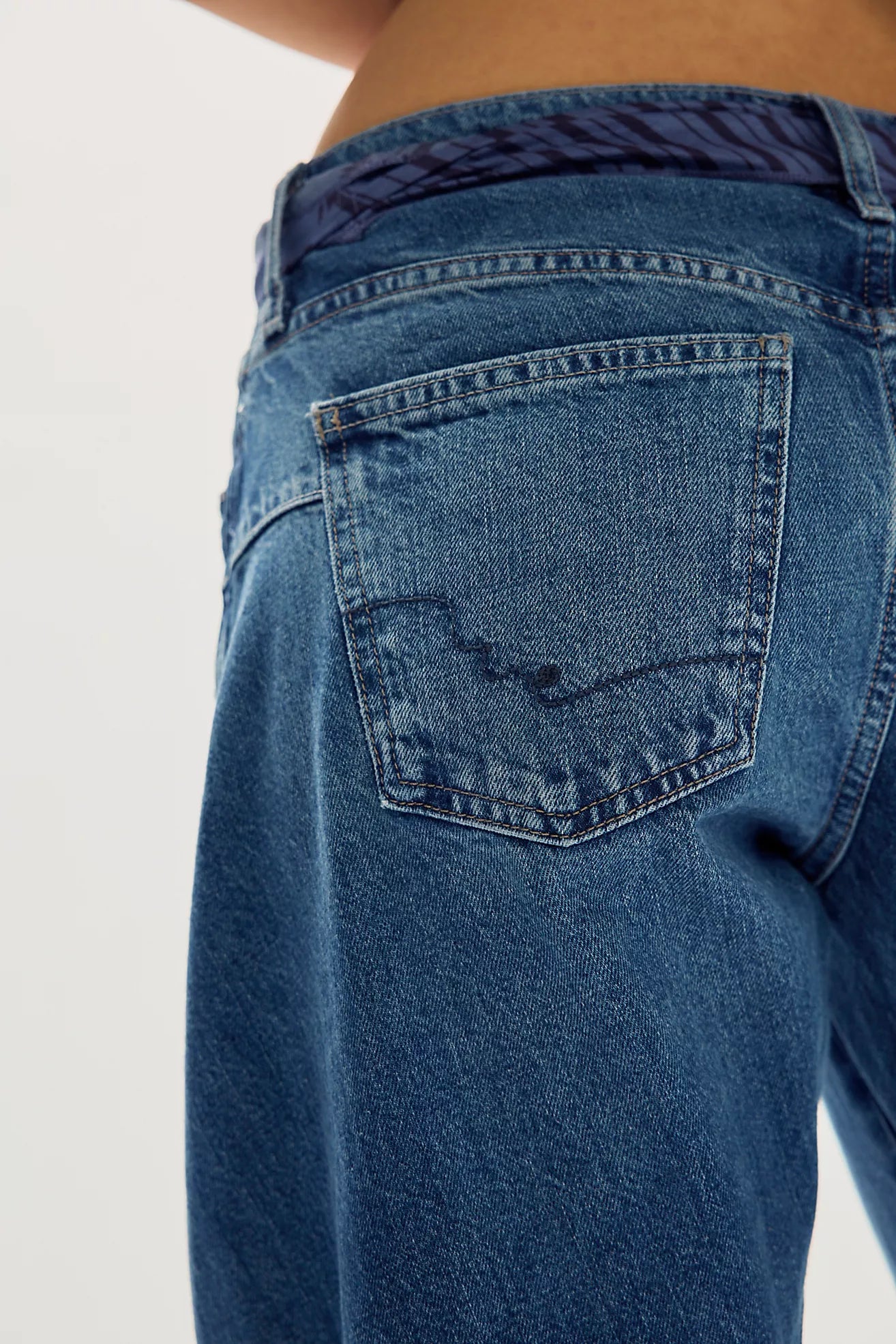 Free People - We The Free Fable Low-Rise Twisted Bowed Jeans