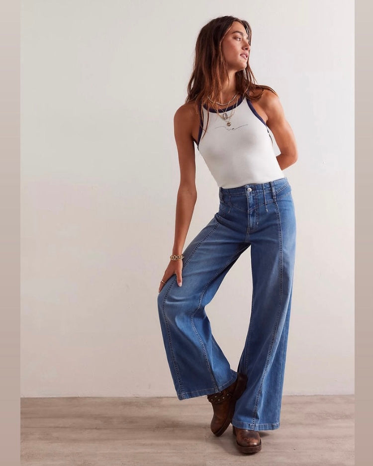 Free People - Libre Wide-Leg Jeans - we the free
