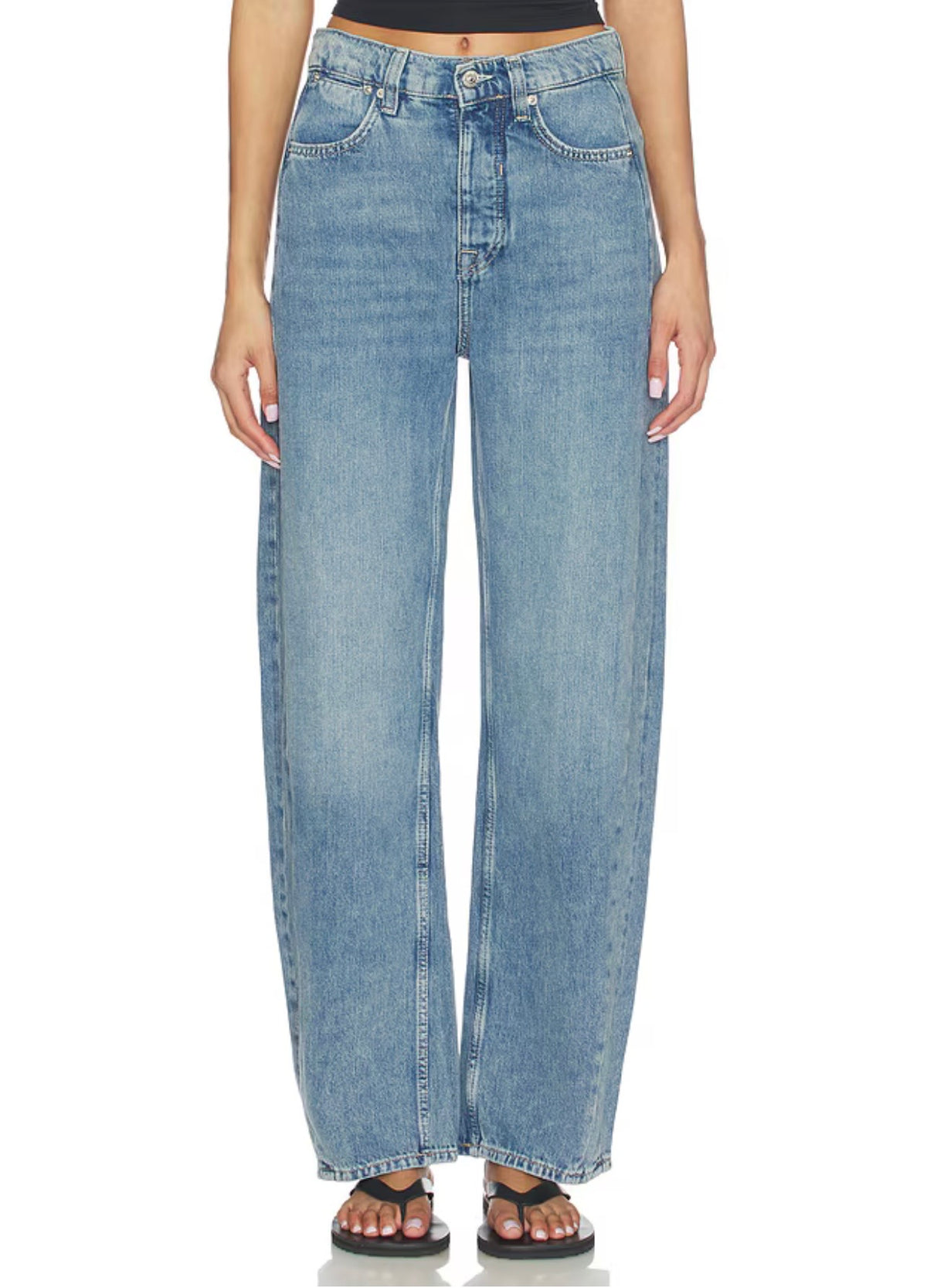 Free People - We The Free Truro Baggy Puddle Jeans