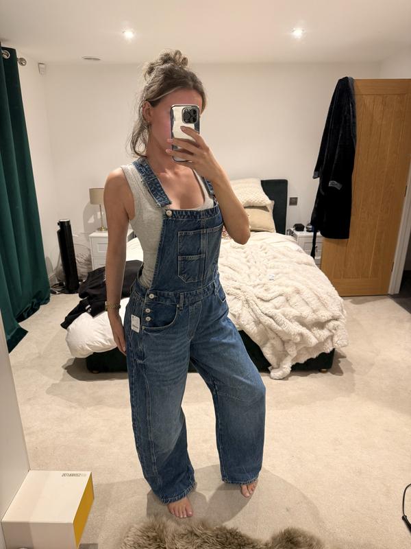 Free People - We The Free Good Luck Barrel Overalls