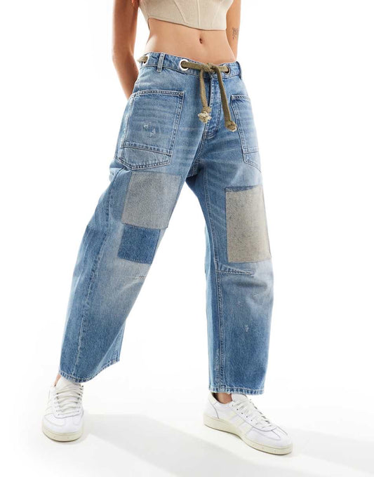 Moxie Pull-On Barrel Jeans- Night Hawk- We The Free