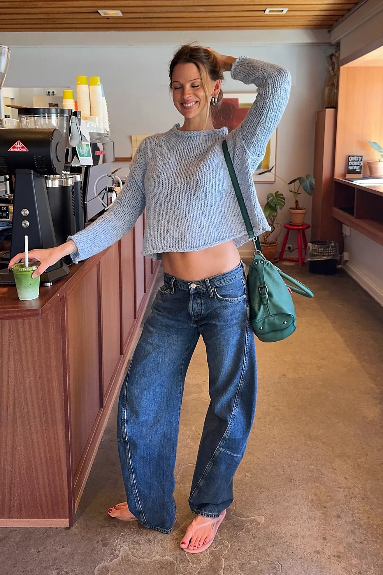 Free People - We The Free Fable Low-Rise Twisted Bowed Jeans