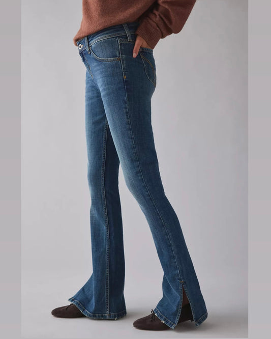 BDG Brooke Split Hem Low-Rise Flare Jeans