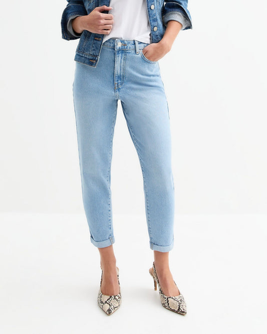 Petite Light Blue Mom jeans - New Look